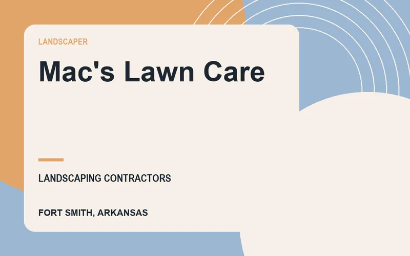 Mac's Lawn Care in Fort Smith, Arkansas