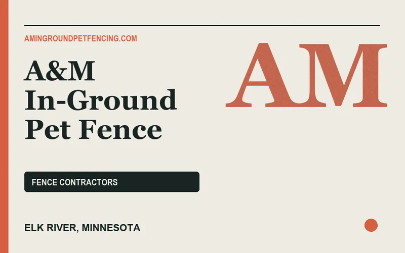 A&M In-Ground Pet Fence in Elk River, Minnesota