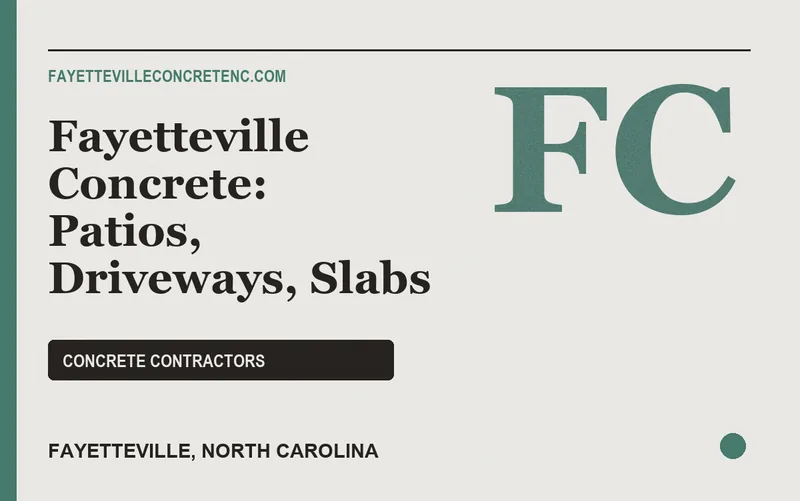 Fayetteville Concrete: Patios, Driveways, Slabs in Fayetteville, North Carolina