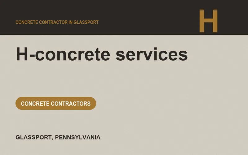 H-concrete services in Glassport, Pennsylvania