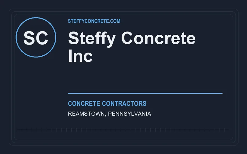Steffy Concrete Inc in Reamstown, Pennsylvania