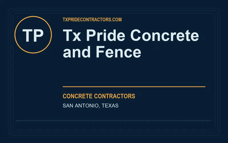 Tx Pride Concrete and Fence in San Antonio, Texas