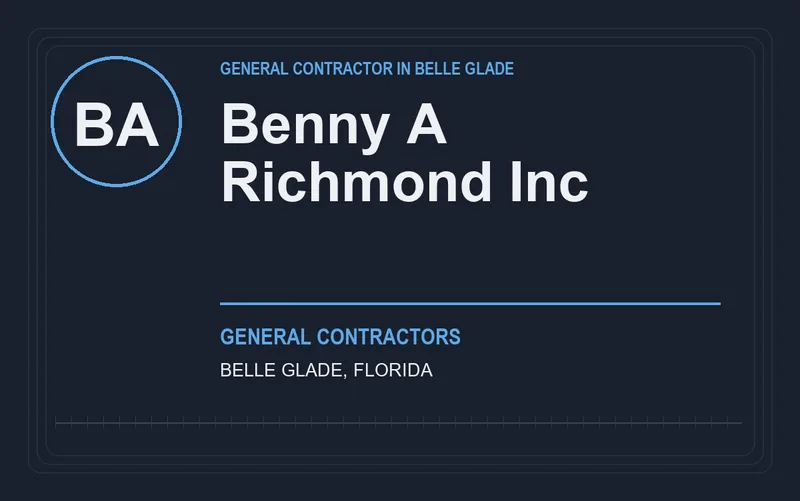 Benny A Richmond Inc in Belle Glade, Florida