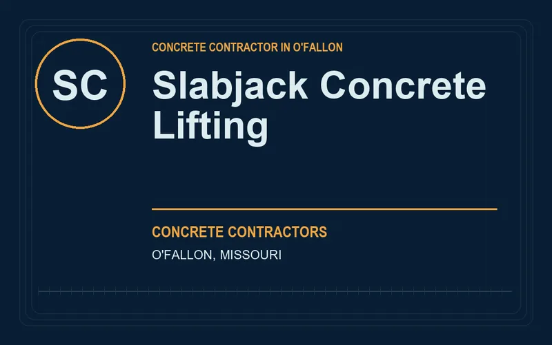 Slabjack Concrete Lifting in O'Fallon, Missouri