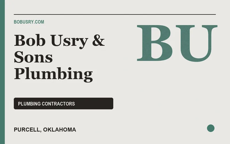 Bob Usry & Sons Plumbing in Purcell, Oklahoma