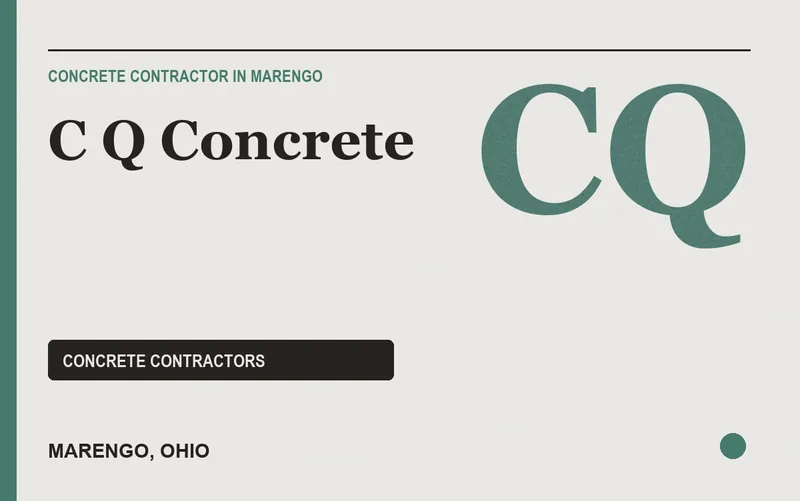 C Q Concrete in Marengo, Ohio