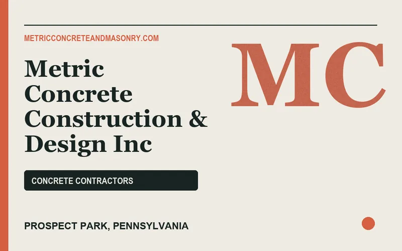 Metric Concrete Construction & Design Inc in Prospect Park, Pennsylvania