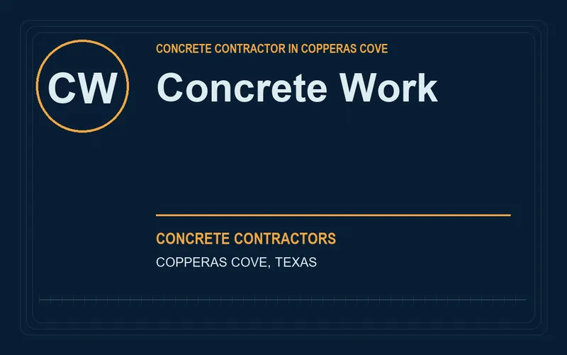 Concrete Work in Copperas Cove, Texas