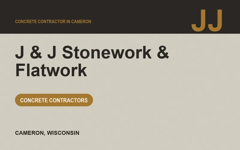 J & J Stonework & Flatwork in Cameron, Wisconsin