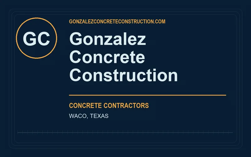 Gonzalez Concrete Construction in Waco, Texas