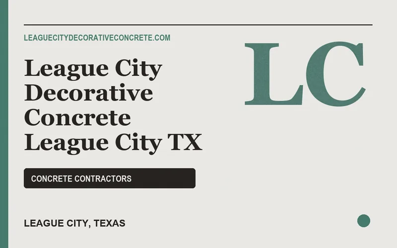 League City Decorative Concrete League City TX in League City, Texas