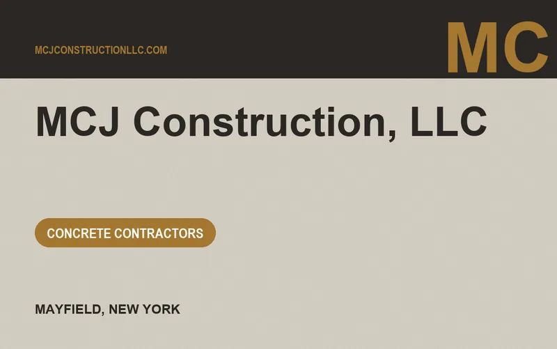 MCJ Construction, LLC in Mayfield, New York