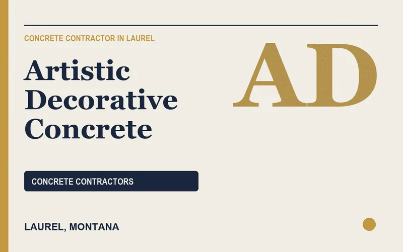Artistic Decorative Concrete in Laurel, Montana