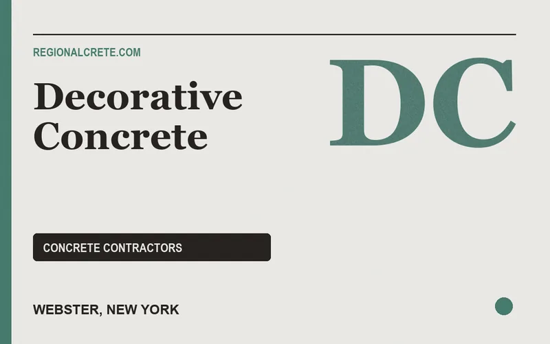 Decorative Concrete in Webster, New York