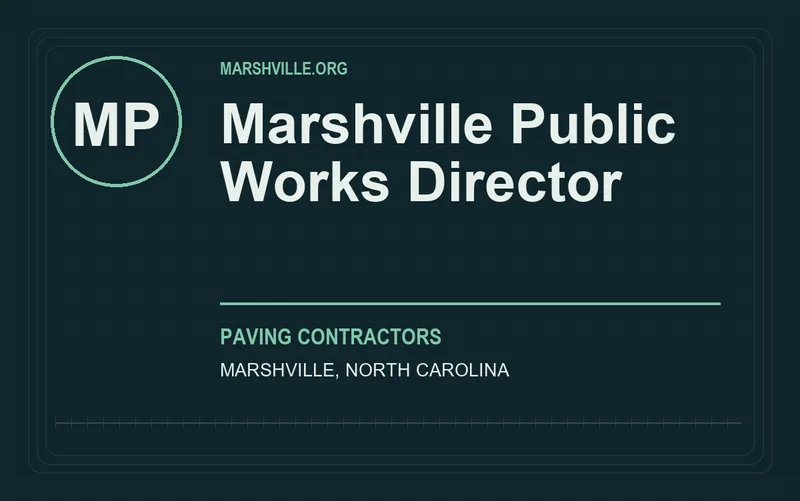 Marshville Public Works Director in Marshville, North Carolina
