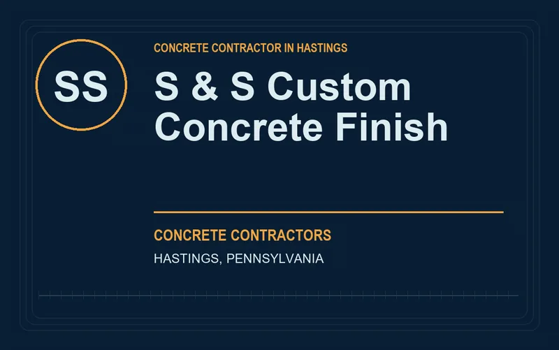S & S Custom Concrete Finish in Hastings, Pennsylvania