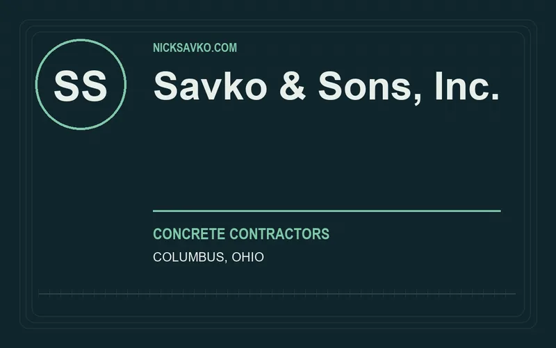 Savko & Sons, Inc. in Columbus, Ohio