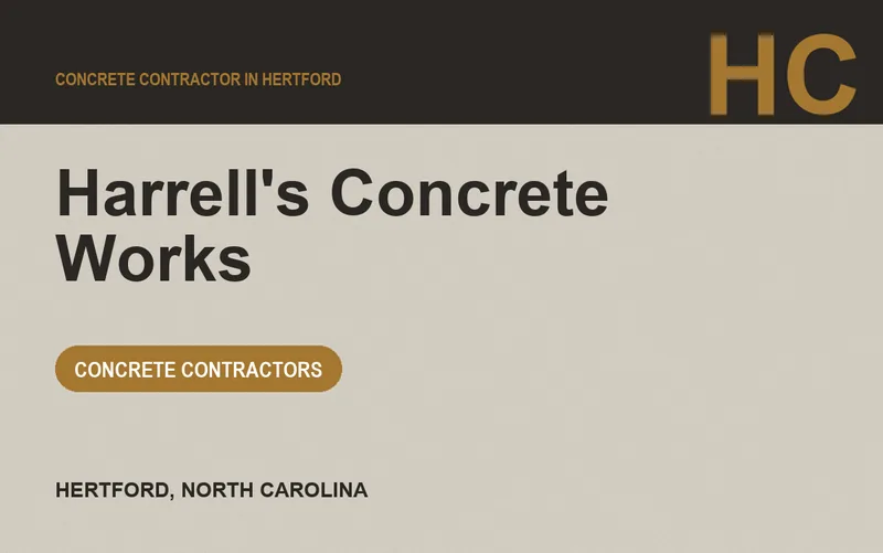 Harrell's Concrete Works in Hertford, North Carolina