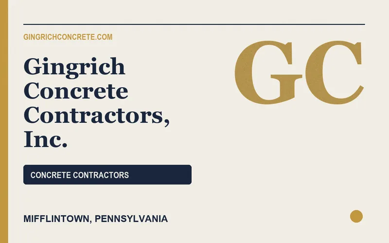 Gingrich Concrete Contractors, Inc. in Mifflintown, Pennsylvania
