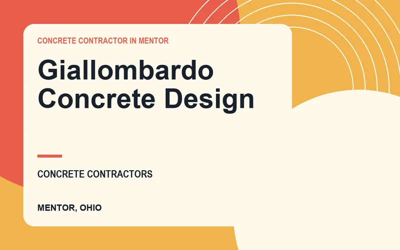 Giallombardo Concrete Design in Mentor, Ohio