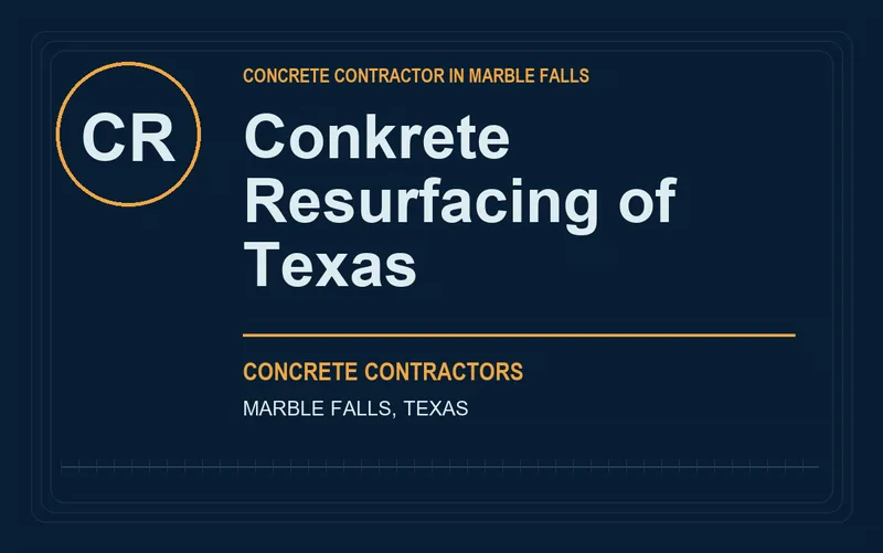 Conkrete Resurfacing of Texas in Marble Falls, Texas