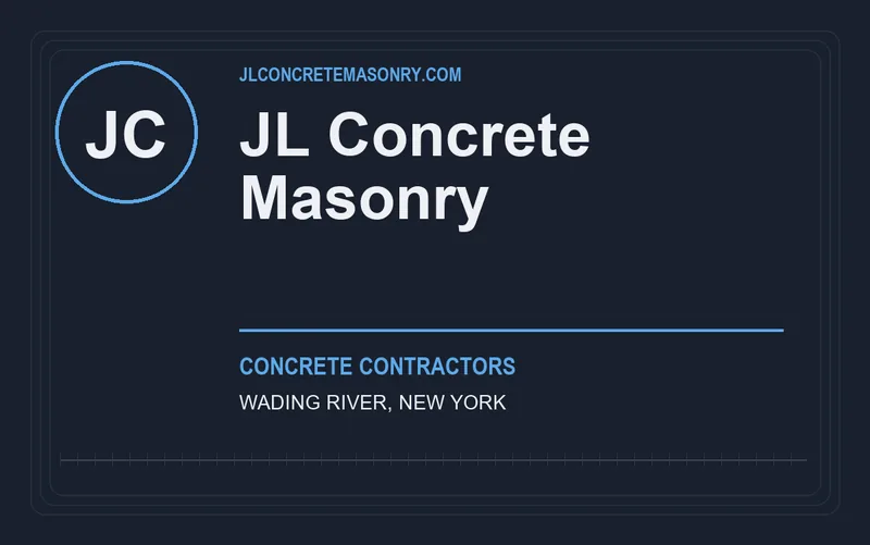 JL Concrete Masonry in Wading River, New York