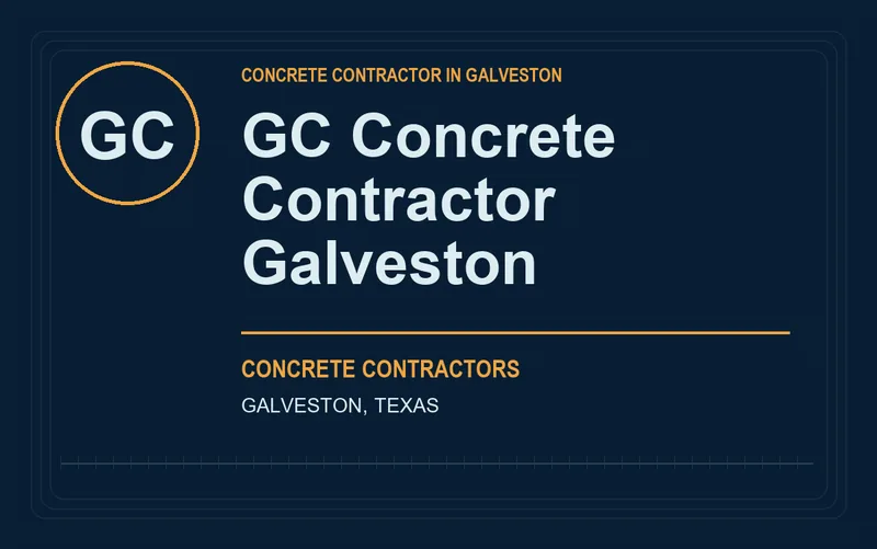 GC Concrete Contractor Galveston in Galveston, Texas