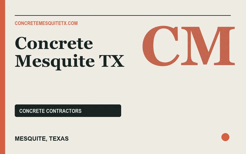 Concrete Mesquite TX in Mesquite, Texas