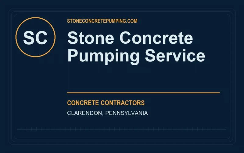 Stone Concrete Pumping Service in Clarendon, Pennsylvania