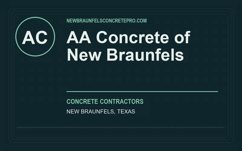 AA Concrete of New Braunfels in New Braunfels, Texas