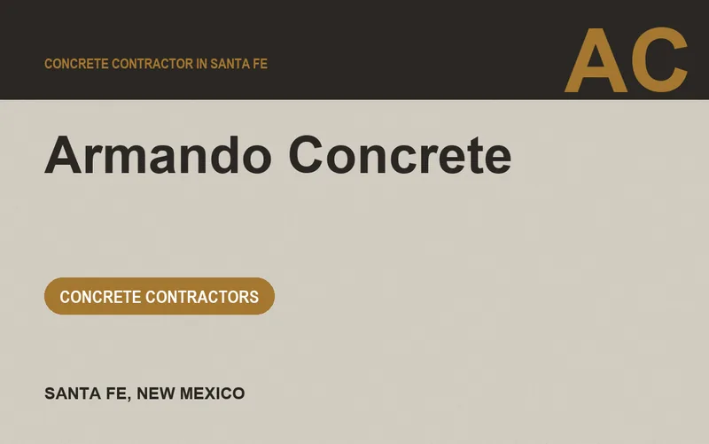 Armando Concrete in Santa Fe, New Mexico