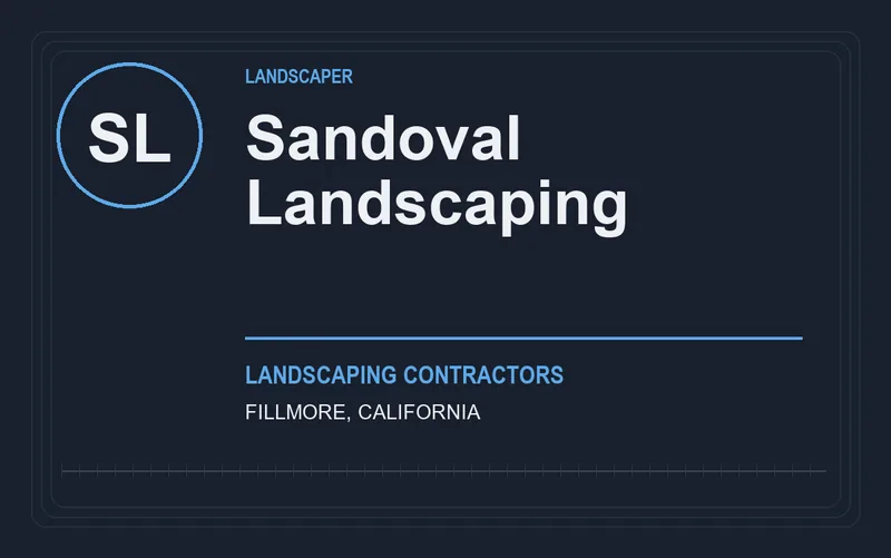 Sandoval Landscaping in Fillmore, California