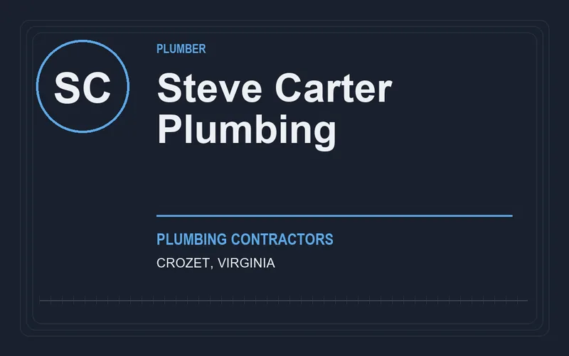 Steve Carter Plumbing in Crozet, Virginia