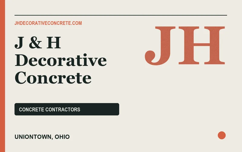 J & H Decorative Concrete in Uniontown, Ohio