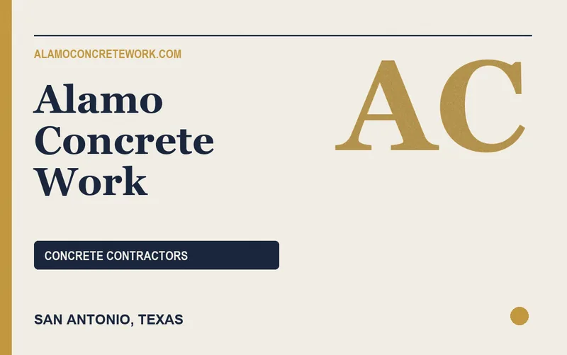 Alamo Concrete Work in San Antonio, Texas