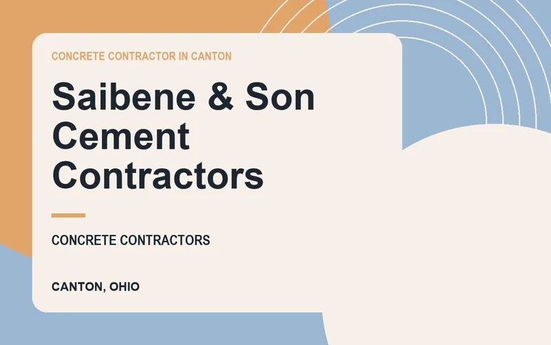 Saibene & Son Cement Contractors in Canton, Ohio