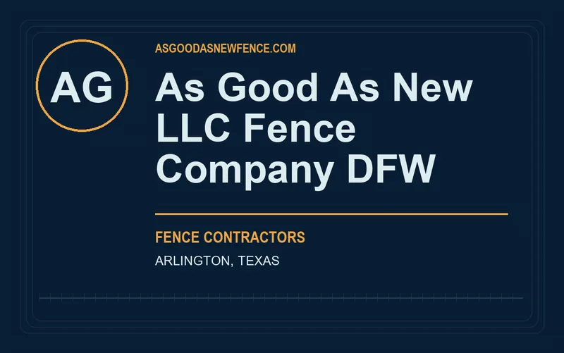 As Good As New LLC Fence Company DFW in Arlington, Texas