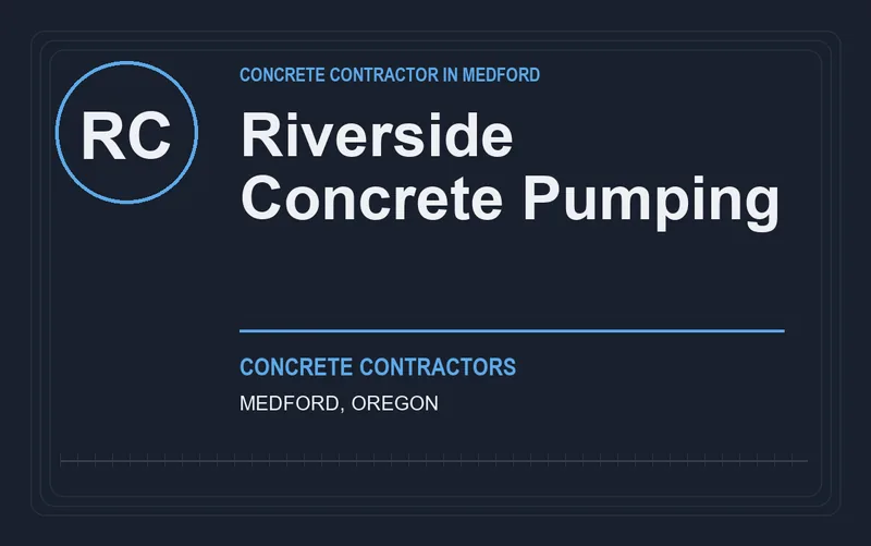 Riverside Concrete Pumping in Medford, Oregon