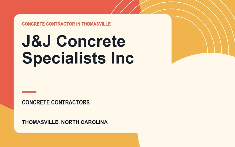 J&J Concrete Specialists Inc in Thomasville, North Carolina