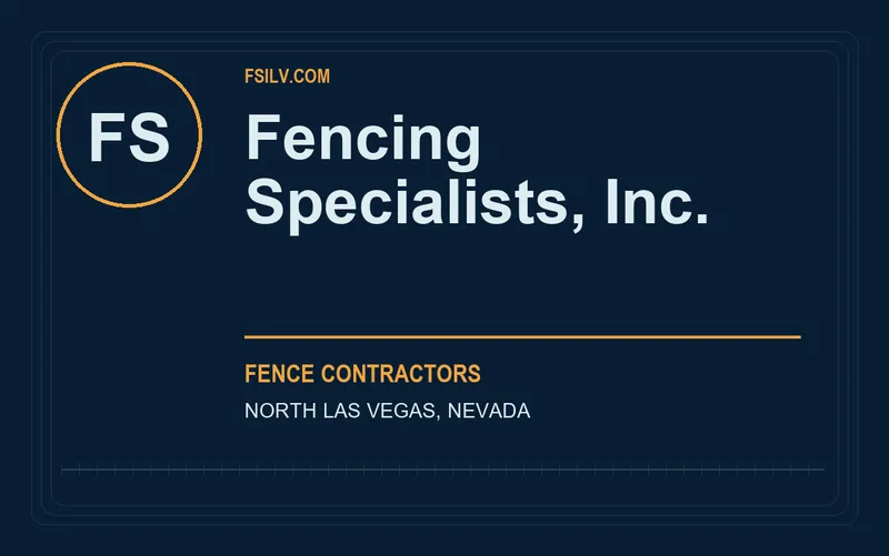 Fencing Specialists, Inc. in North Las Vegas, Nevada