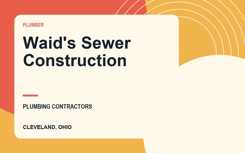 Waid's Sewer Construction in Cleveland, Ohio