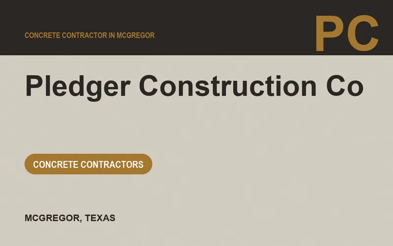 Pledger Construction Co in McGregor, Texas