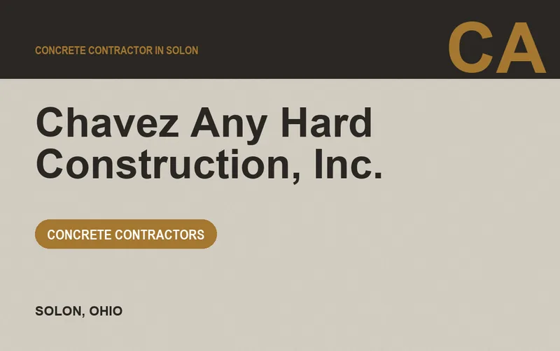 Chavez Any Hard Construction, Inc. in Solon, Ohio