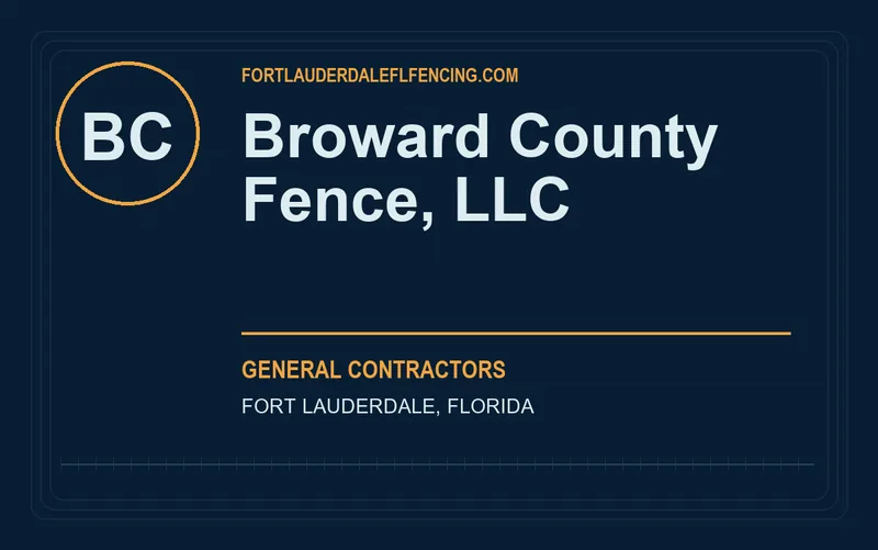 Broward County Fence, LLC in Fort Lauderdale, Florida