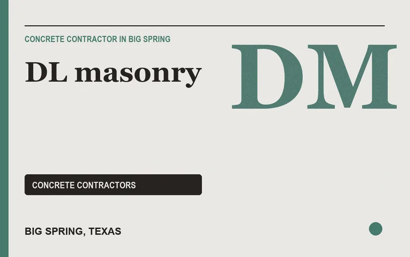 DL masonry in Big Spring, Texas