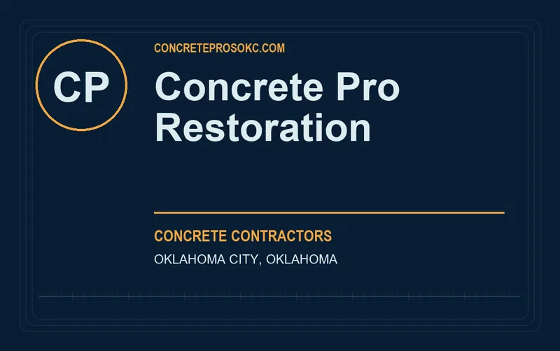 Concrete Pro Restoration in Oklahoma City, Oklahoma