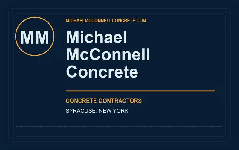 Michael McConnell Concrete in Syracuse, New York