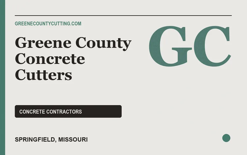 Greene County Concrete Cutters in Springfield, Missouri