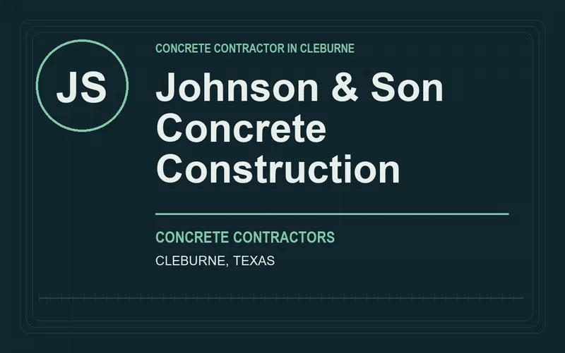 Johnson & Son Concrete Construction in Cleburne, Texas
