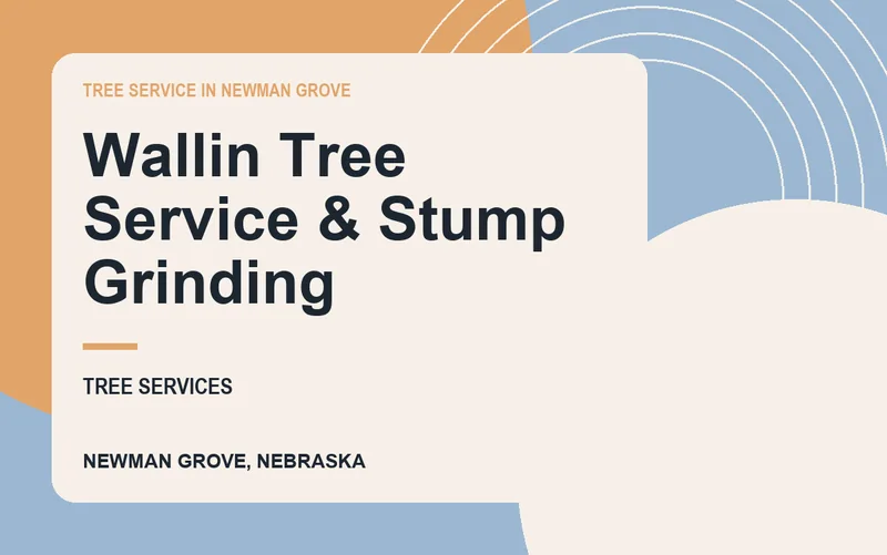 Wallin Tree Service & Stump Grinding in Newman Grove, Nebraska